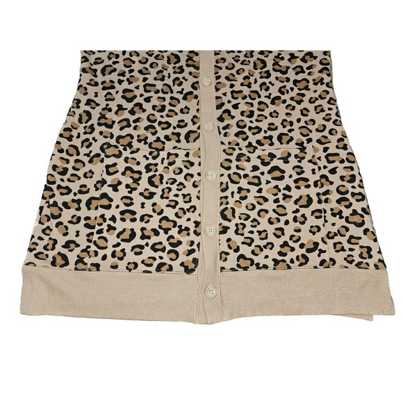 Evy's Tree Vivie Cardigan Leopard Animal Print Sweater VNeck Button Sweatshirt L - Picture 9 of 12